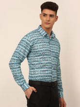 Men's Cotton Printed Formal Shirts-SF-831